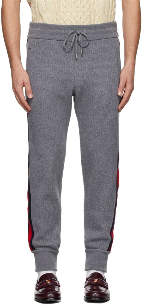 gucci gray sweatpants|Gucci joggers price.